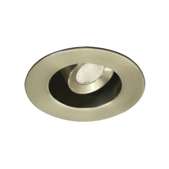 HR-LED232R-27-BN-WAC Lighting-LEDme 1 Inch Round Adjustable Downlight with Remote Driver-2700 Color Temperature-Brushed Nickel Finish