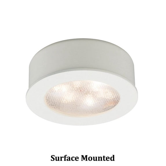 HR-LED87-27-DB-WAC Lighting-Ledme-4.8W 1 LED Round Recessed/Surface Mount Button Light-2.25 Inches Wide by 2.25 Inches High-Dark Bronze Finish-2700