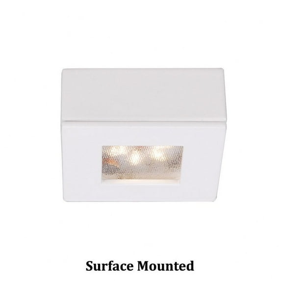 HR-LED87S-27-BN-WAC Lighting-Ledme-4.8W 1 LED Square Recessed/Surface Mount Button Light-2.25 Inches Wide by 2.25 Inches High-2700 Color