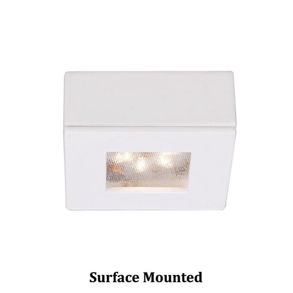 HR-LED87S-27-CB-WAC Lighting-Ledme-4.8W 1 LED Square Recessed/Surface Mount Button Light-2.25 Inches Wide by 2.25 Inches High-2700 Color