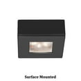 thumbnail image 1 of HR-LED87S-BK-WAC Lighting-Ledme-4.8W 1 LED Square Recessed/Surface Mount Button Light-2.25 Inches Wide by 2.25 Inches High-3000 Color, 1 of 2