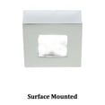 thumbnail image 1 of HR-LED87S-CH-WAC Lighting-Ledme-4.8W 1 LED Square Recessed/Surface Mount Button Light-2.25 Inches Wide by 2.25 Inches High-3000 Color, 1 of 2