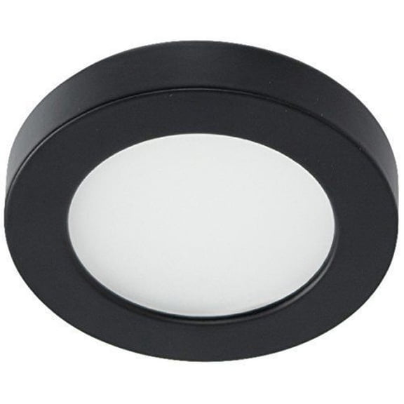 WAC Lighting HRLED9027BK Light Button Edge Lit Black