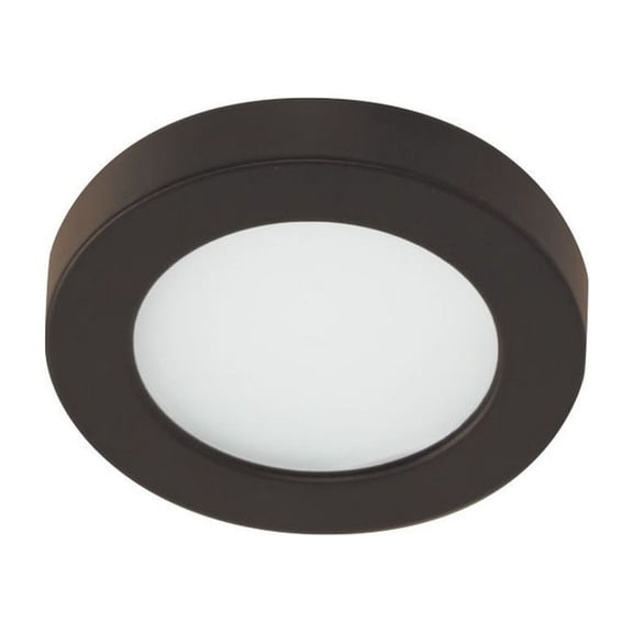 HR-LED90-27-DB-WAC Lighting-Edge Lit-5W 1 LED 2700K LED Button Light-3 Inches Wide by 0.5 Inches High