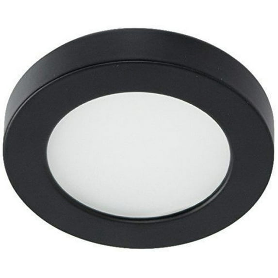 HR-LED90-30-BK-WAC Lighting-Edge - 3.5 Inch 5W 1 LED 3000K 90 CRI Button Light