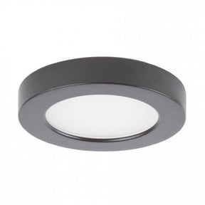 HR-LED90-30-DB-WAC Lighting-Edge Lit-5W 1 LED 3000K LED Button Light-3 Inches Wide by 0.5 Inches High