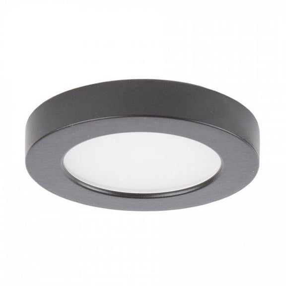 HR-LED90-30-DB-WAC Lighting-Edge Lit-5W 1 LED 3000K LED Button Light-3 Inches Wide by 0.5 Inches High