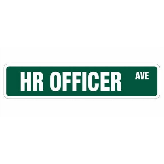 HR OFFICER Street Sign human resources dept. employment department | Indoor/Outdoor | 36" Wide