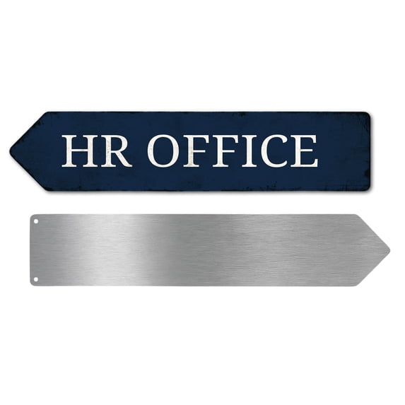 Hr Signage Examples HR Office Metal Sign by DC | Arrow Metal Directional Signage for Indoor ...