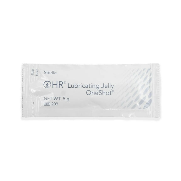 HR One Shot Lubricating Jelly Sterile 5 Gram Individual Packet 864 per Case 209