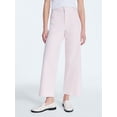 thumbnail image 1 of Free Assembly Women's High Rise Cropped Patch Pocket Seersucker Pants, 26" inseam, Sizes 0-20, 1 of 5