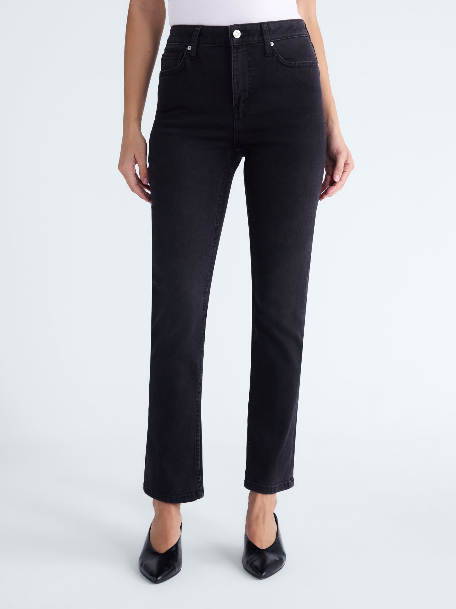 Scoop Women’s High Rise Pencil Jeans, 30'' Inseam, Sizes 0-20