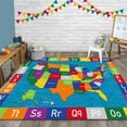 thumbnail image 1 of HR Premium Non-Slip USA Alphabet Area Rug for Kids - Educational ABC Design, High-Traction Safety, and Durable Materials, 1 of 8