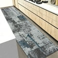 thumbnail image 1 of HR Premium Super Soft Polyester Abstract Area Rug with Monochromatic/Linear Pattern in Steel, Gray, Blue & Multi-Color - Luxurious and Durable Home Decor, 1 of 7