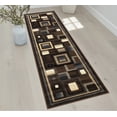 thumbnail image 1 of HR-Rugs Abstract Geometric Modern Squares Pattern Yellow/Silver/Gray Area Rug5'2" x 7'2", 1 of 8