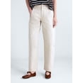 thumbnail image 1 of Free Assembly Women's and Women's Plus Side Panel Barrel Jeans, 30" Inseam, Sizes 0-28W, 1 of 5