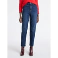 thumbnail image 1 of Free Assembly Women's and Women's Plus High Rise Straight Jeans, 30" Inseam, Sizes 0-26W, 1 of 5