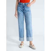 Free Assembly Womens High Rise Straight Cropped Jeans, Sizes 0-18