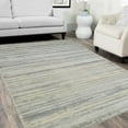 thumbnail image 1 of HR Silver Rugs Stripped Pattern Area Rug 8x10 Contemporary Carpet Gray Ultra-Soft Luxury Living Room Area Rugs, 1 of 7