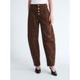 thumbnail image 1 of Scoop Women's and Women's Plus High Rise Tapered Leg Pants, 30'' Inseam, Sizes 0-28W, 1 of 5