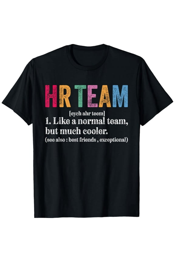 HR Team Definition Funny Retro Human Resources Definition T-Shirt