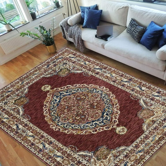 HR-Traditional Rugs/Luxury Livingroom/Fashion Home Oriental|Persian Vintage Area Rugs-Copper/Multi (7'9" x10')