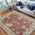 thumbnail image 1 of HR-Traditional Rugs/bijar Collection/Fashion Home Oriental|Persian Vintage Area Rugs-Distressed Copper/Multi (7'9" x10'), 1 of 7