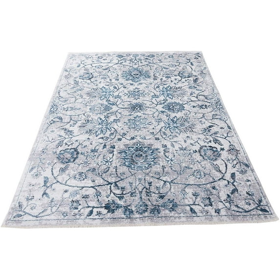 HR- Vintage Bohemian Floral Oriental Distressed 8x10 Area Rug for Living Room Bedroom & Dining Room Modern Home Decor Trend