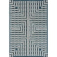 thumbnail image 1 of HR Waterproof Geometric Striped Outdoor Rug: Stain/Fade-Resistant Blue/Gray and Multicolor, 1 of 5