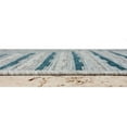 thumbnail image 1 of HR Waterproof Geometric Striped Outdoor Rug: Stain/Fade-Resistant Gray/Blue and Multicolor, 1 of 5