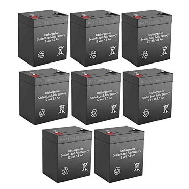 SigmasTek Chamberlain ML5-12 Battery Replacement – 12V 5AH SLA (F1 Terminals)