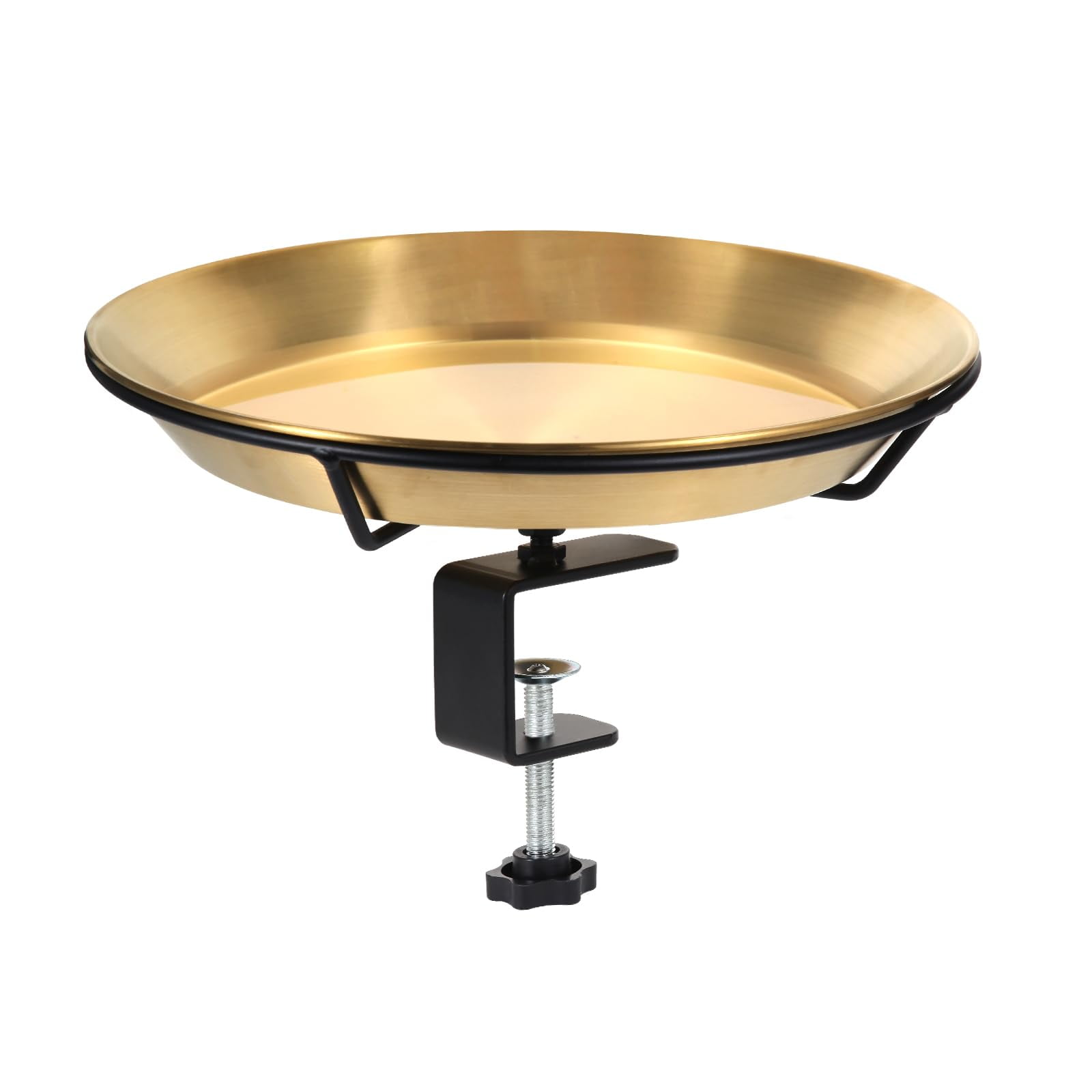 HRAYLTOP Deck Mounted Bird DHF10 Bath Bird Feeder Bowl with 1.8 inch