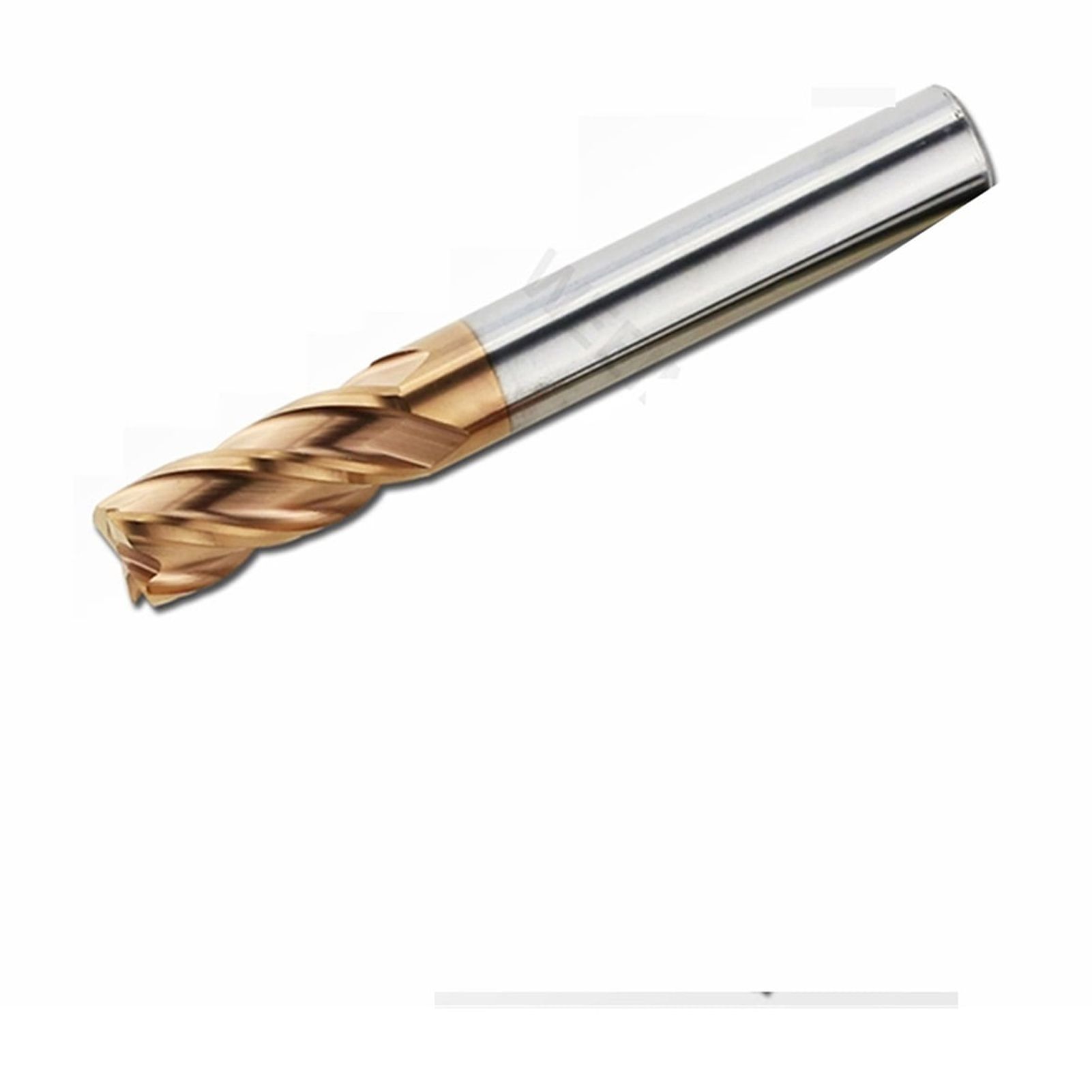 HRC45/55/65 Tungsten Steel End Mills 2/4 Flute CNC Carbide Tiain Coating Key Seat Face Router