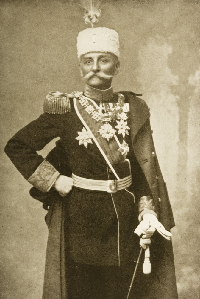 HRH King Peter Of SerbiaPeter Karadjordjevic I 1844-1921 Born In Belgrade Became Serbia-S First Constitutional Monarch Canvas Art - Ken Welsh Design Pics (12 x 18)