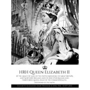 HRH Queen Elizabeth II Coronation Portrait Commemorative Extra Large XL Wall Art Poster Print