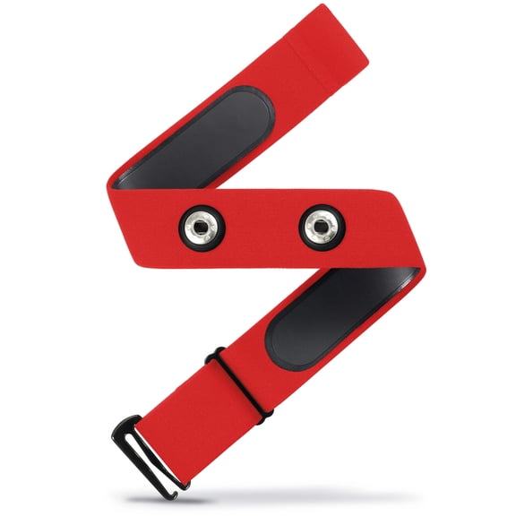 HRM Soft Strap | Universal Replacement for Mo-Fit, Most Garmin,  Select/ Legacy Polar  Wahoo HRM Transmitters | Red (M-XXL)
