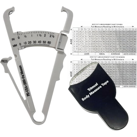HRM USA Body Measuring Tape / Fat Caliper Set
