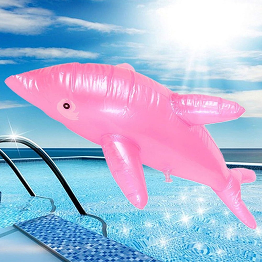 HRSR Dolphin Inflatable Toy Dolphin Inflatable Pool Toy Beach Poolside