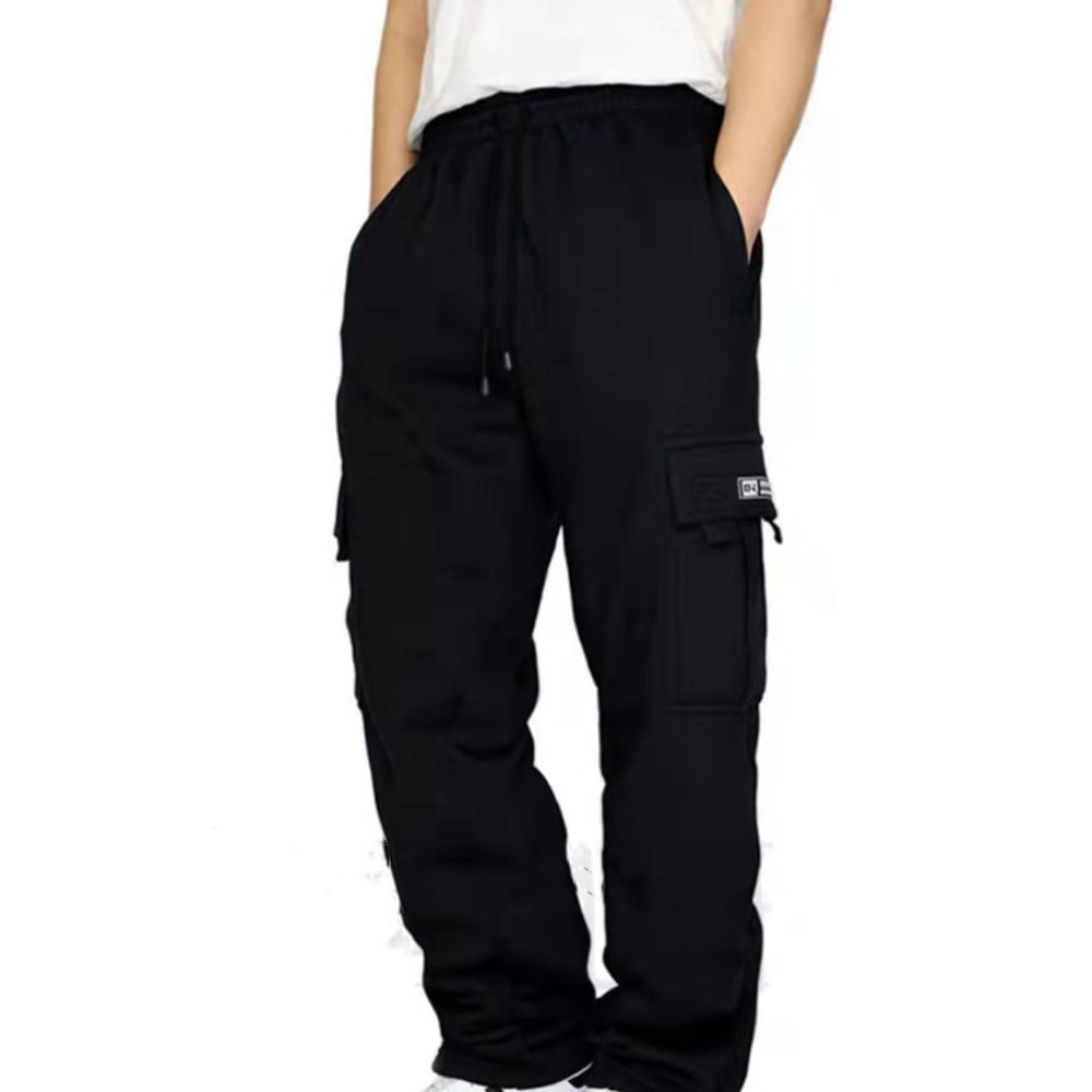 HRSR Men's Cargo Sweatpants with Pockets Casual Loose Trousers for ...
