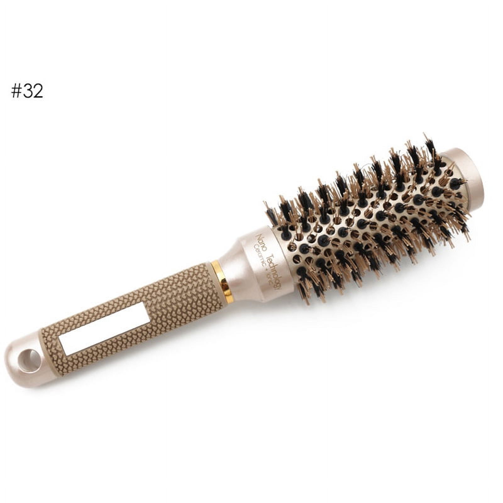 HRSR Professional Thermal Ceramic Ionic Round Barrel Hair Brush Comb