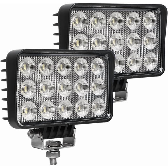 HRT 120W 6 Inch Tractor Work Light, 10400LM Excavator Flood Light, 12/24V for Farm Tractor Engineer Truck