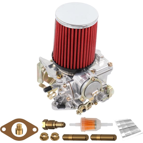 HRT 34 PICT-3 Carburetor with Air Cleaner for VW Beetle Super Beetle 1971-1979 1600cc Air Cooled Engine - Electric Choke