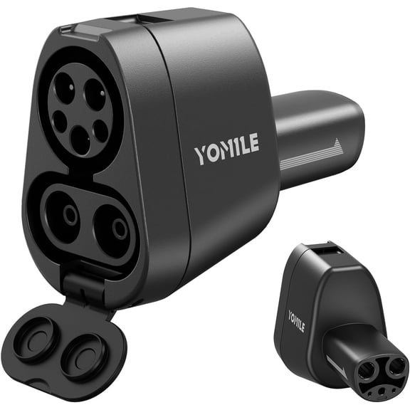 HRT CCS1 & J1772 to Tesla Adapter for Model 3/S/X/Y/Cybertruck, 250KW SuperFast Charging for Level 1/2/3 Stations with CCS1 DC & J1772 AC Plugs