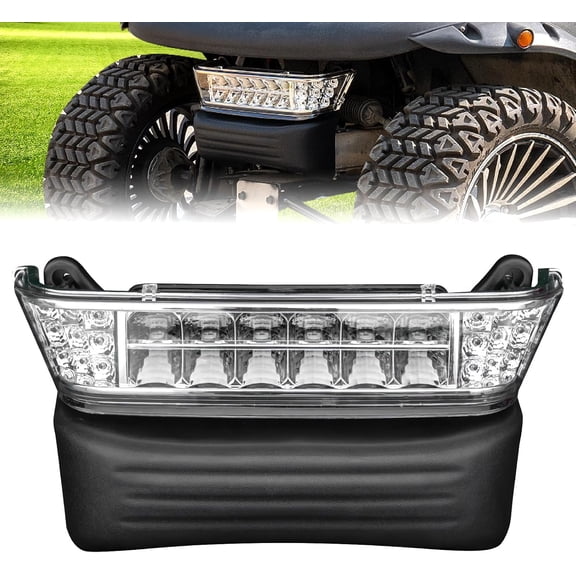 HRT Club Car Precedent Light Kit with Bumper, 12V LED Headlight & Turn Signal, Front Only