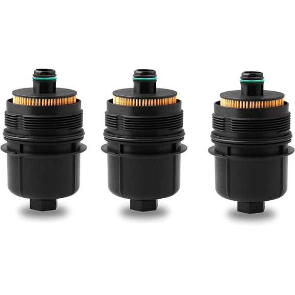 HRT Ecodiesel Engine Oil Filter (3-Pack), Compatible with 68498720AA/68507598AA, Fits 2020-2023 Jeep Wrangler/Gladiator & Ram 1500 3.0L