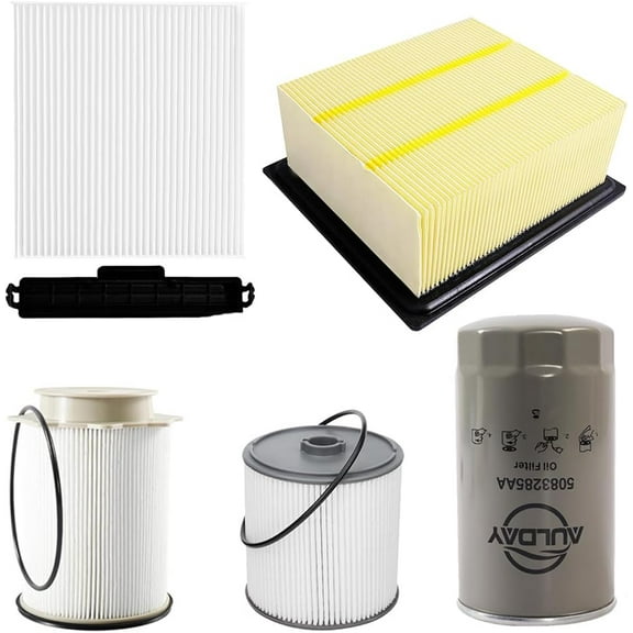 HRT Filter Kit for 2019-2024 Ram 2500-5500 6.7L Diesel, Includes Fuel, Oil & Air Filters, Replaces 68436631AA, 68157291AA, 5083285AA, 68406048AA