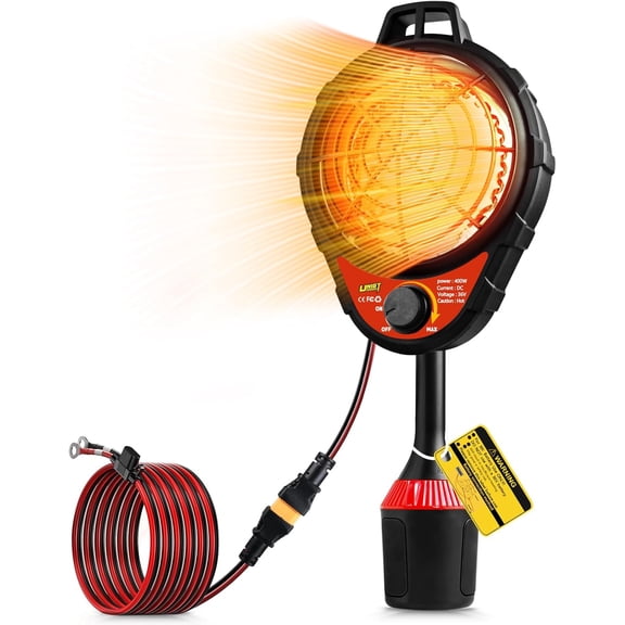 HRT Golf Cart Electric Heater, 400W Fast Heating with Infinite Temperature Adjustment