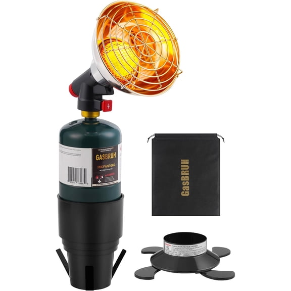 HRT Golf Cart Heater with Cup Holder & Ignition, 2-IN-1 Portable Propane Camping Heater for Yamaha Club Car (Tank Not Included)