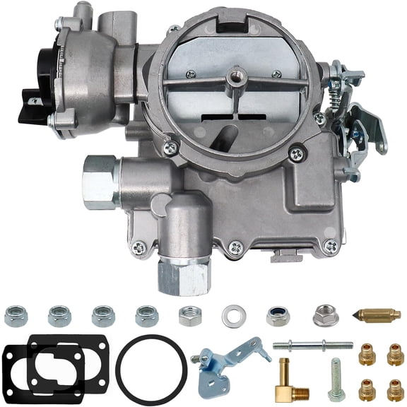 HRT Marine 2 Barrel Carburetor for Mercruiser 3.0L 2.5L 4 Cyl Engine - Electric Choke with Jets & Linkage, Replaces 3310-864940A01