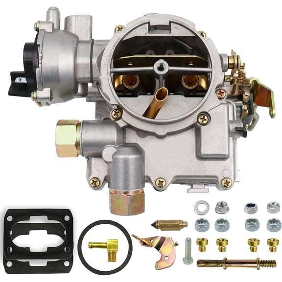 HRT Marine Carburetor for Mercruiser 3.0L 2.5L 2 Barrel 4 Cyl Engine - Electric Choke with Jets & Linkage, Replaces 3310-864940A01